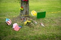 Santa Fe, Texas May 21st 2018: Memorial sign outside of Santa Fe High Royalty Free Stock Photo